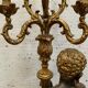 Torchère decoration of a nubian in wood and gilded stucco XX century