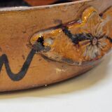 Antique glazed earthenware terrine with black spots, 18th century? 18th century?
