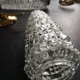 gold metal and glass sconces 1950