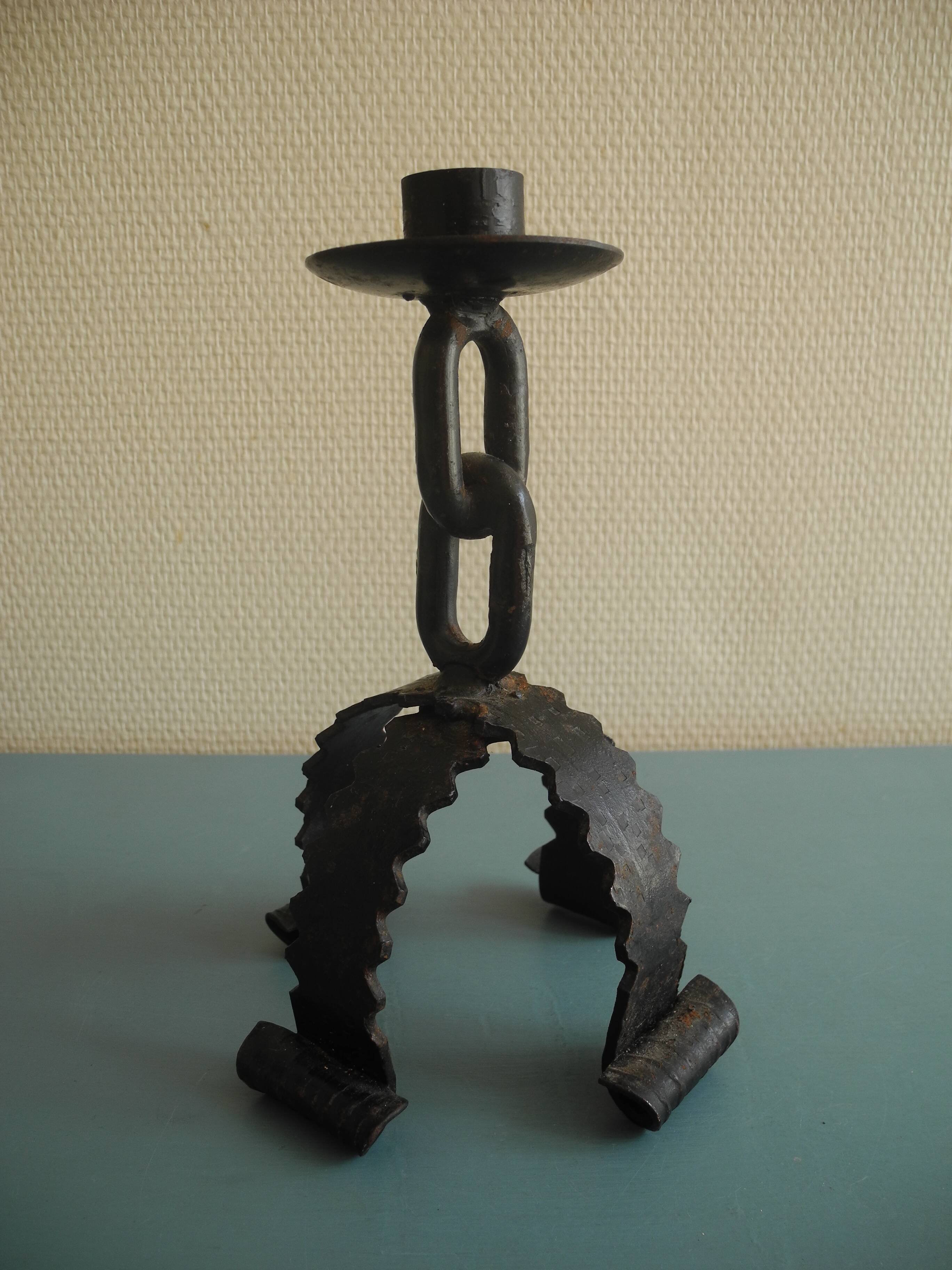 brutalist chandelier vintage decor brutalist candlestick