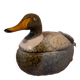 Old ceramic duck signed Caugant