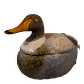 Old ceramic duck signed Caugant