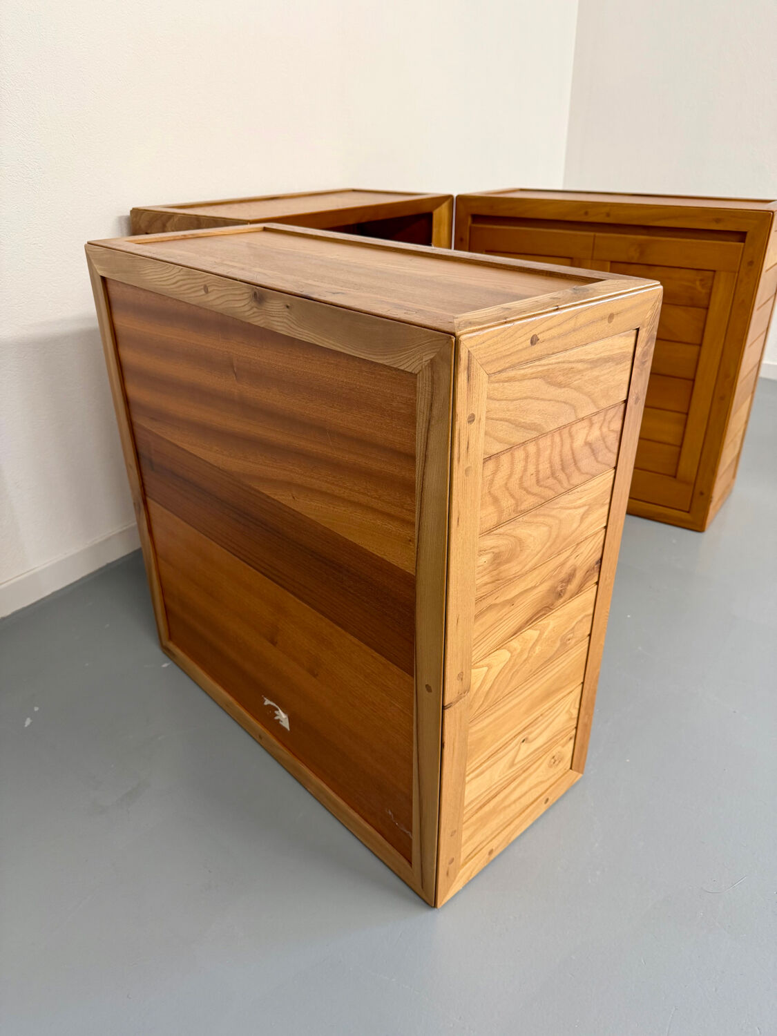 Ensemble modulable enfilade Ateliers Chauvin bois massif  design 70