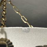 Glass basin decorated with flowers and butterflies Art Deco France Deveau 1925