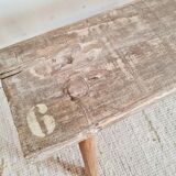 Old patinated farm bench