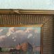 Oil on canvas "work of the fields" late nineteenth early twentieth