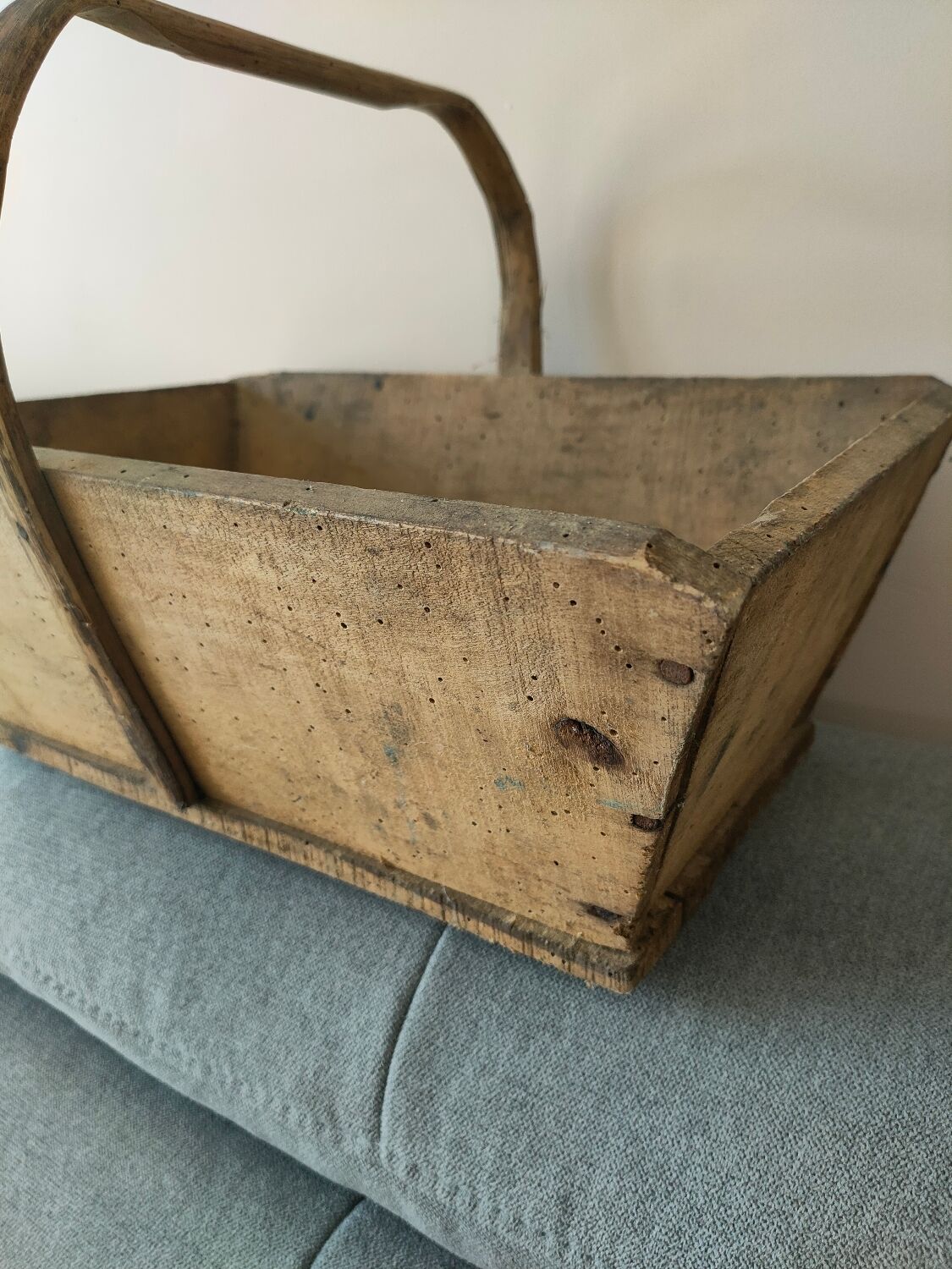 Old wooden basket