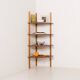 Italian mid-century corner wall unit, 1970s