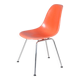 Chaises de salle à manger des années 1960 en fibre de verre orange / Charles & Ray Eames / Herman Miller, États-Unis
