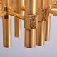 Golden chandelier by Angelo Brotto for Esperia Italia