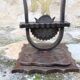 Lampe de edgar brandt en fer forgé art déco
