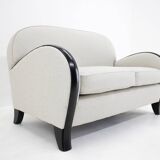 1940s Italian Newly Upholstered Two Seat Sofa