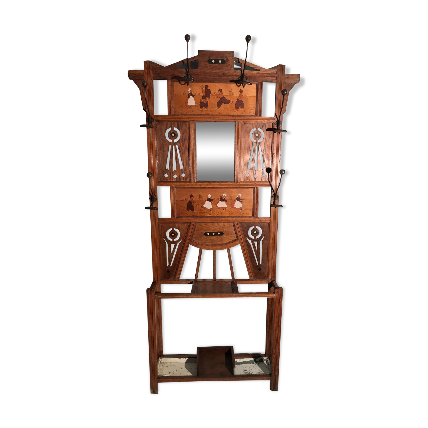 Vintage wardrobe coat rack