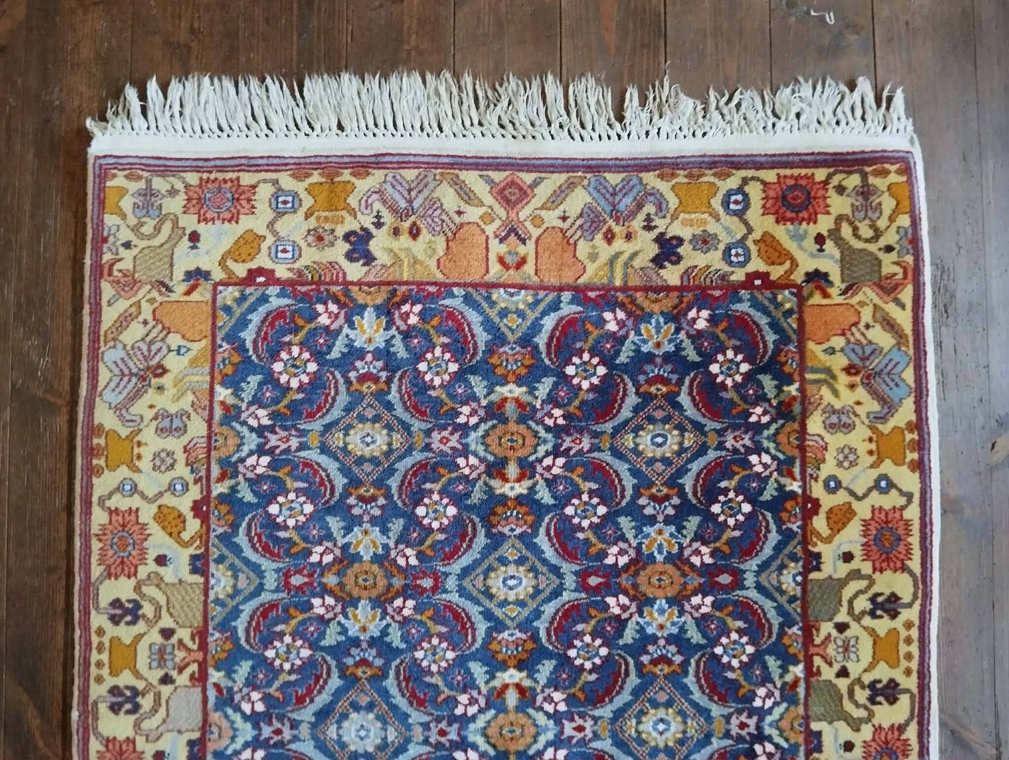Handmade Indo Herati rug 157x90cm