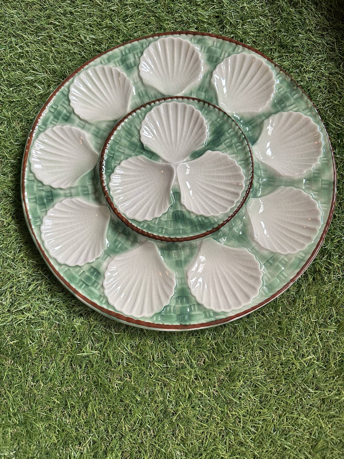 Vintage Longchamps oyster platter