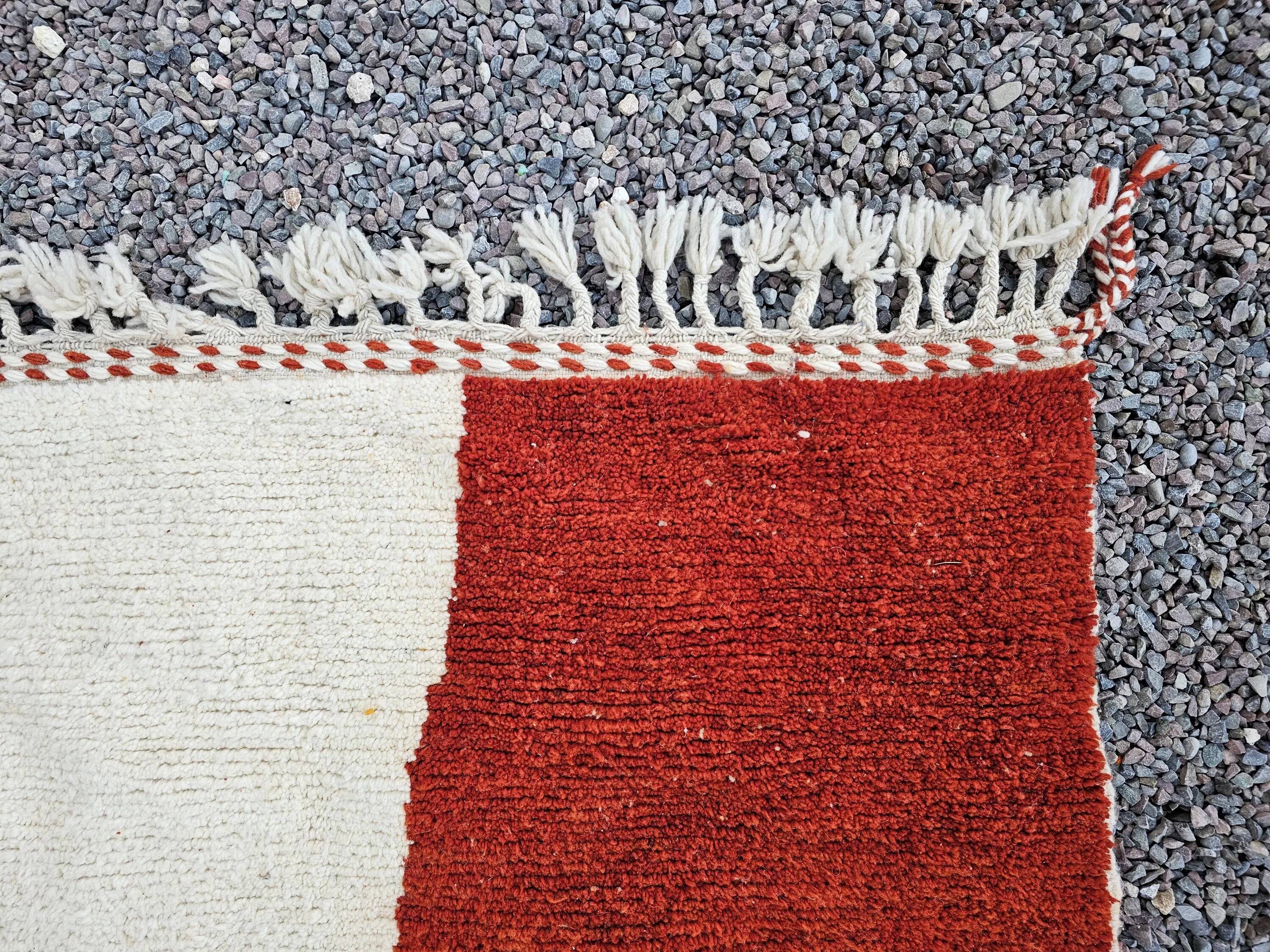 Natural handmade Berber rug 3x2 m
