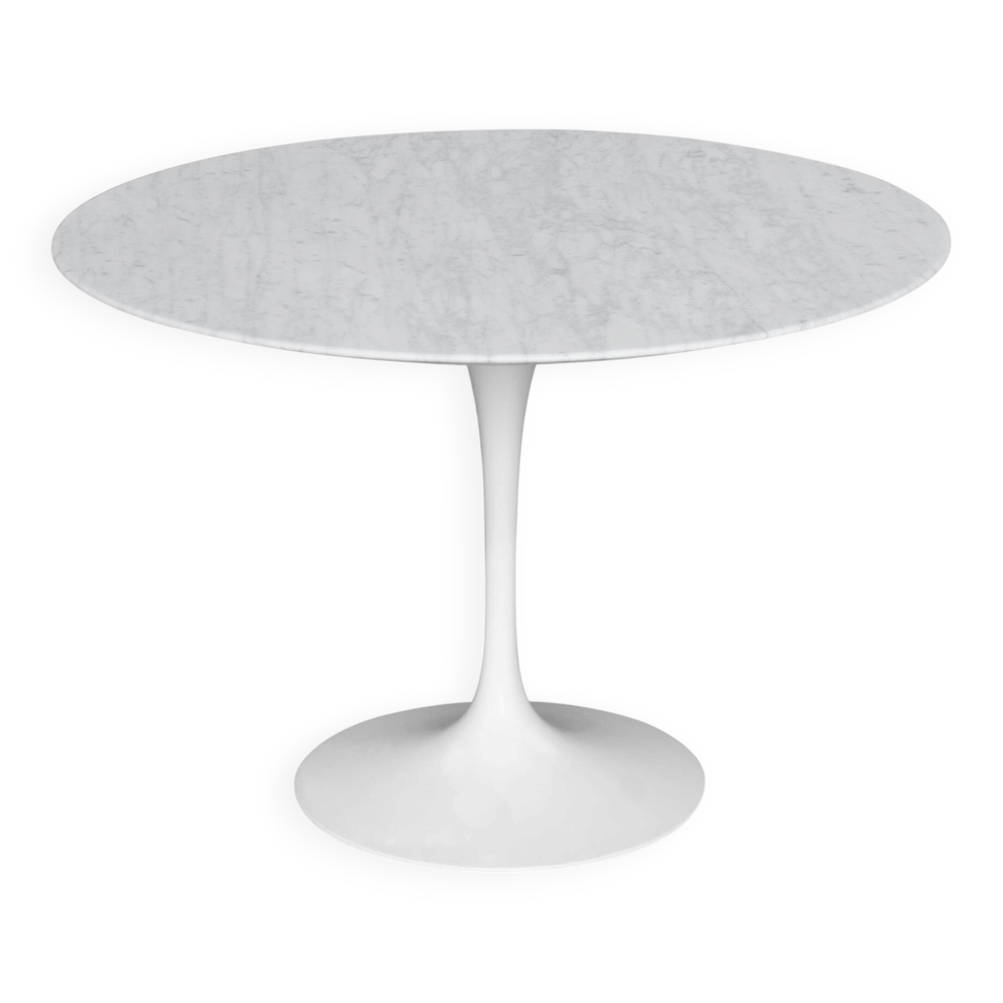 Original Knoll Tulip 107cm round Eero Saarinen Statuarietto matte LIKE NEW!