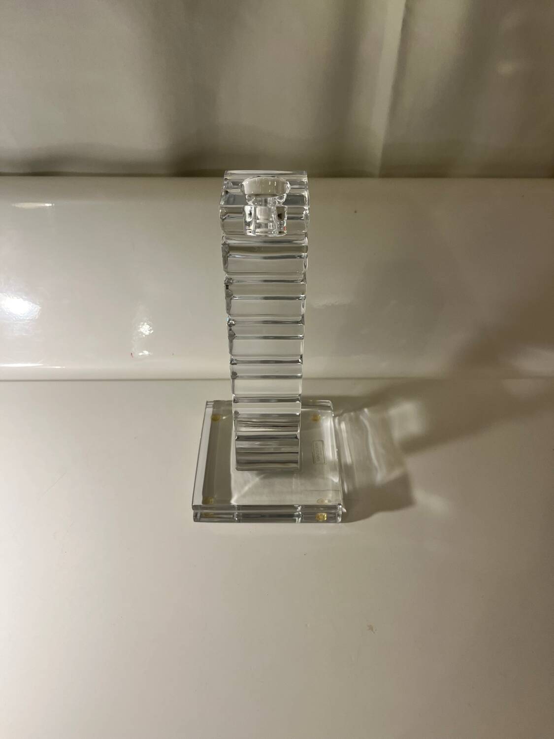 Bougeoir en cristal Saint-Louis – Design Jean Sala – Superbe état