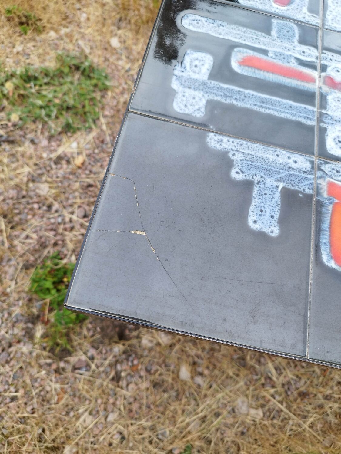 Ceramic iron coffee table ADRI Vallauris