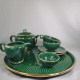 DUO tea service, Saint Clément, Vintage, green