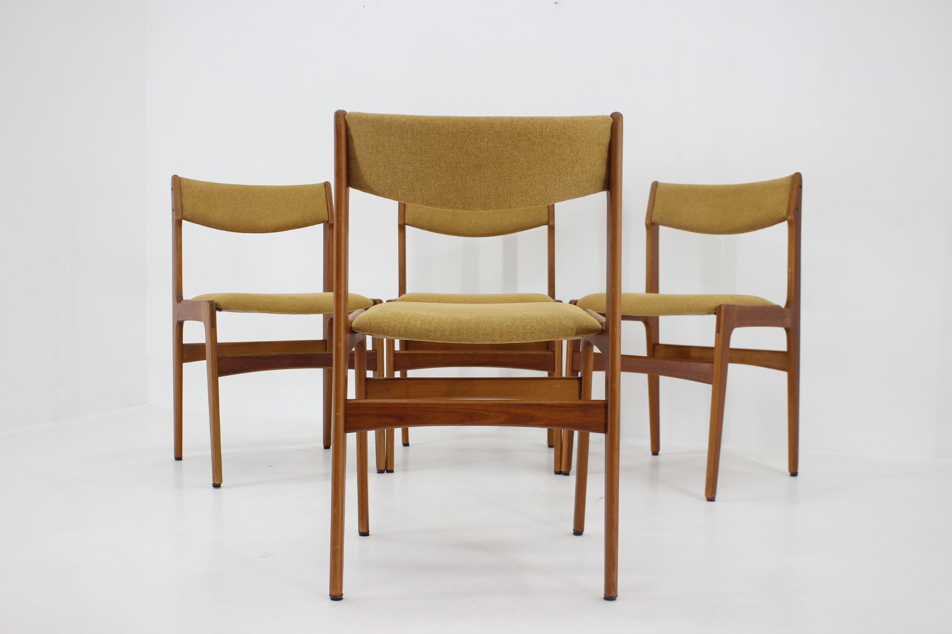 1960s set of four teak dining chairs,denmark