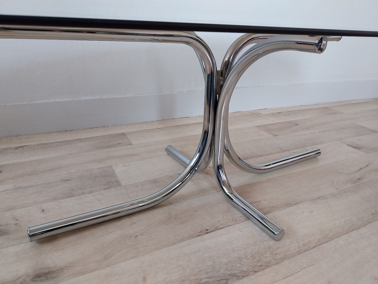 70s oval coffee table