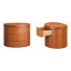 2 x cherry wood night stands / bedside tables / 3 drawers / 1990s