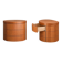 2 x cherry wood night stands / bedside tables / 3 drawers / 1990s