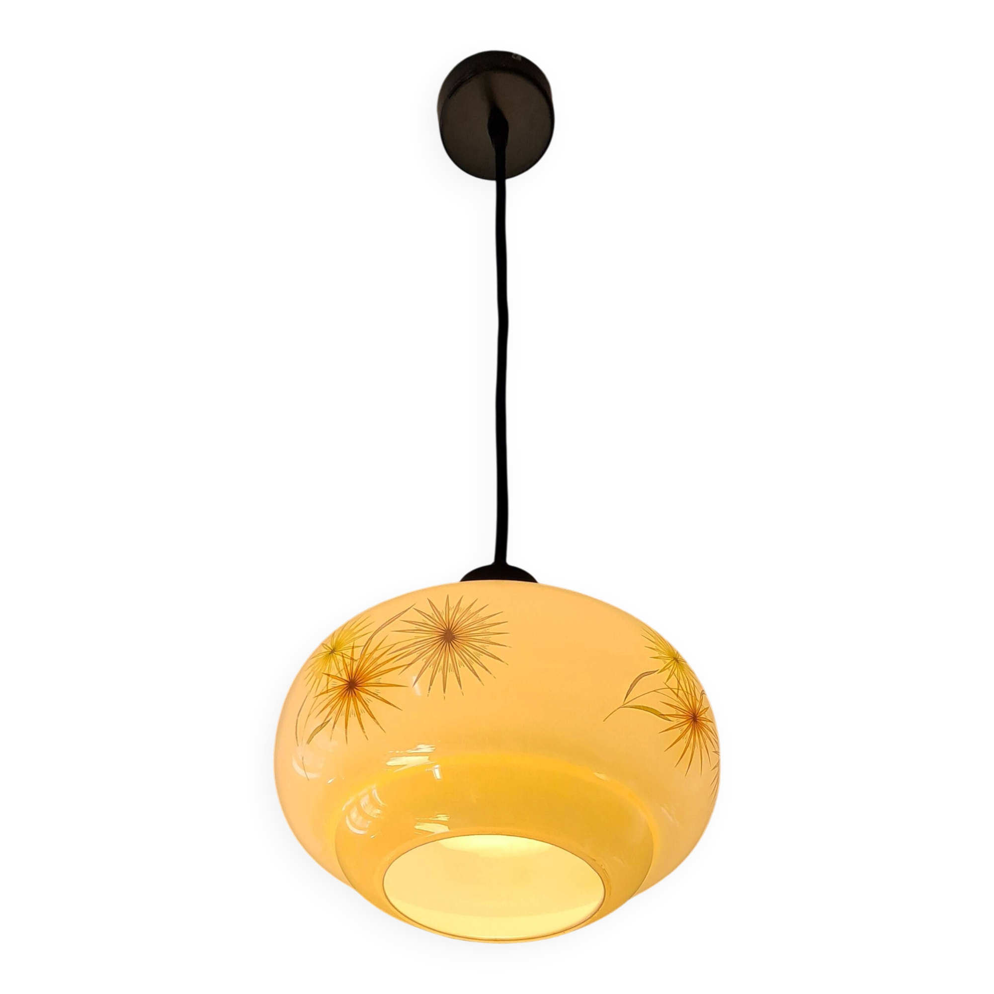 1970s opaline globe