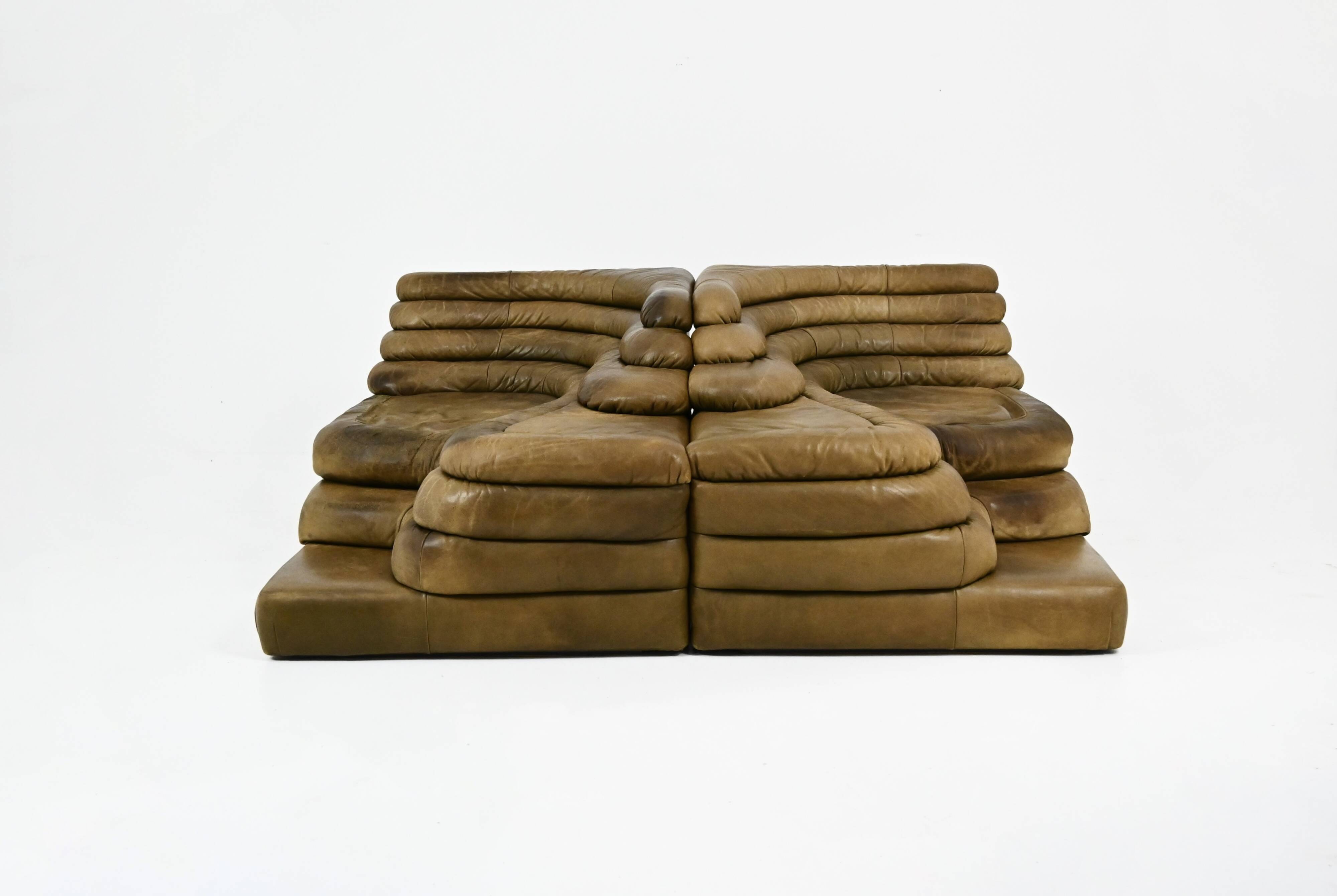 DS-1025 sofa Terrazza by Ubald Klug for De Sede, 1970s