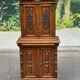 Renaissance sideboard with recess, 17th century, in carved walnut, 177cm