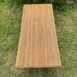 Vintage rattan coffee table
