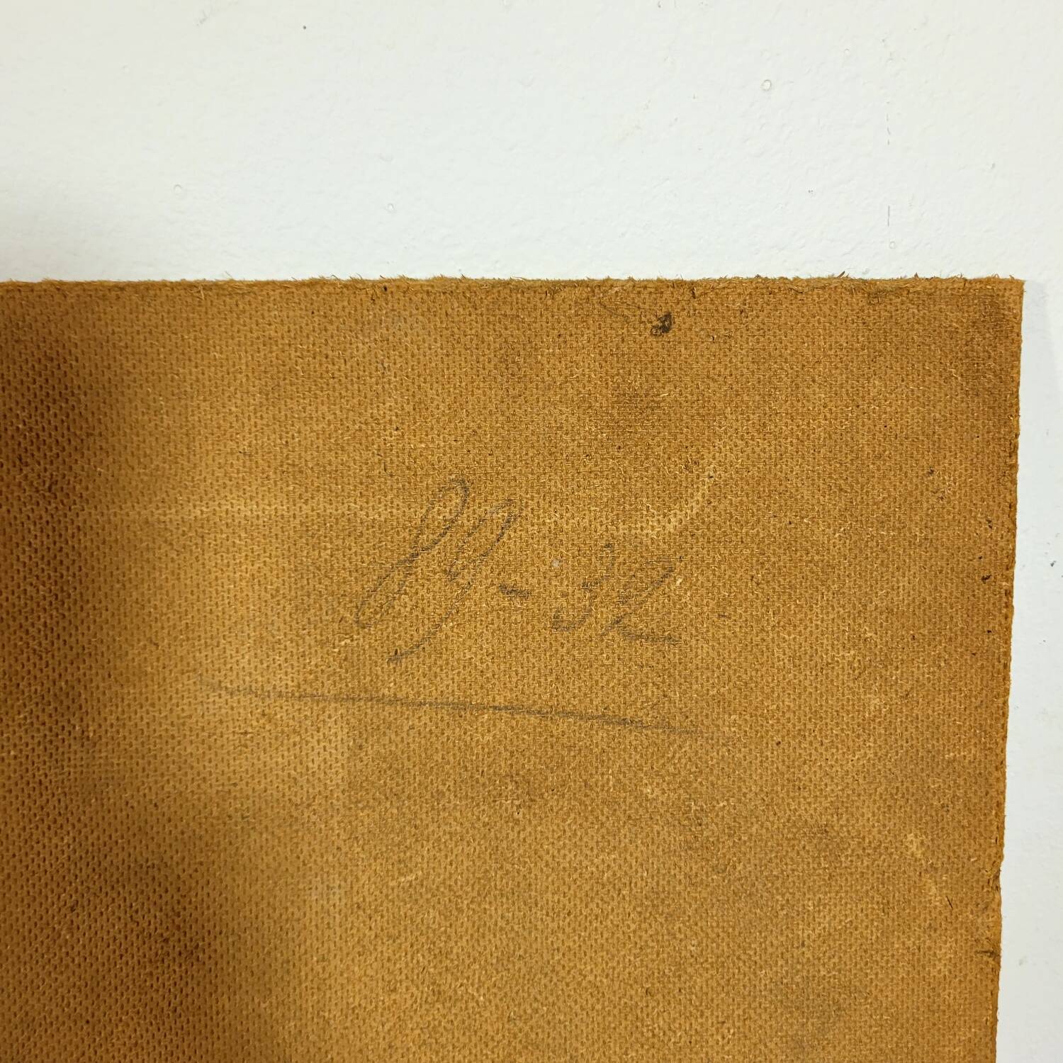 Table Painting Old landscape signed circa 1960