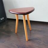 Wooden 1970s tabouret