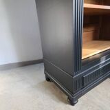 Old black oak bookcase drawer storage unit dresser shelf cabinet of curiosities