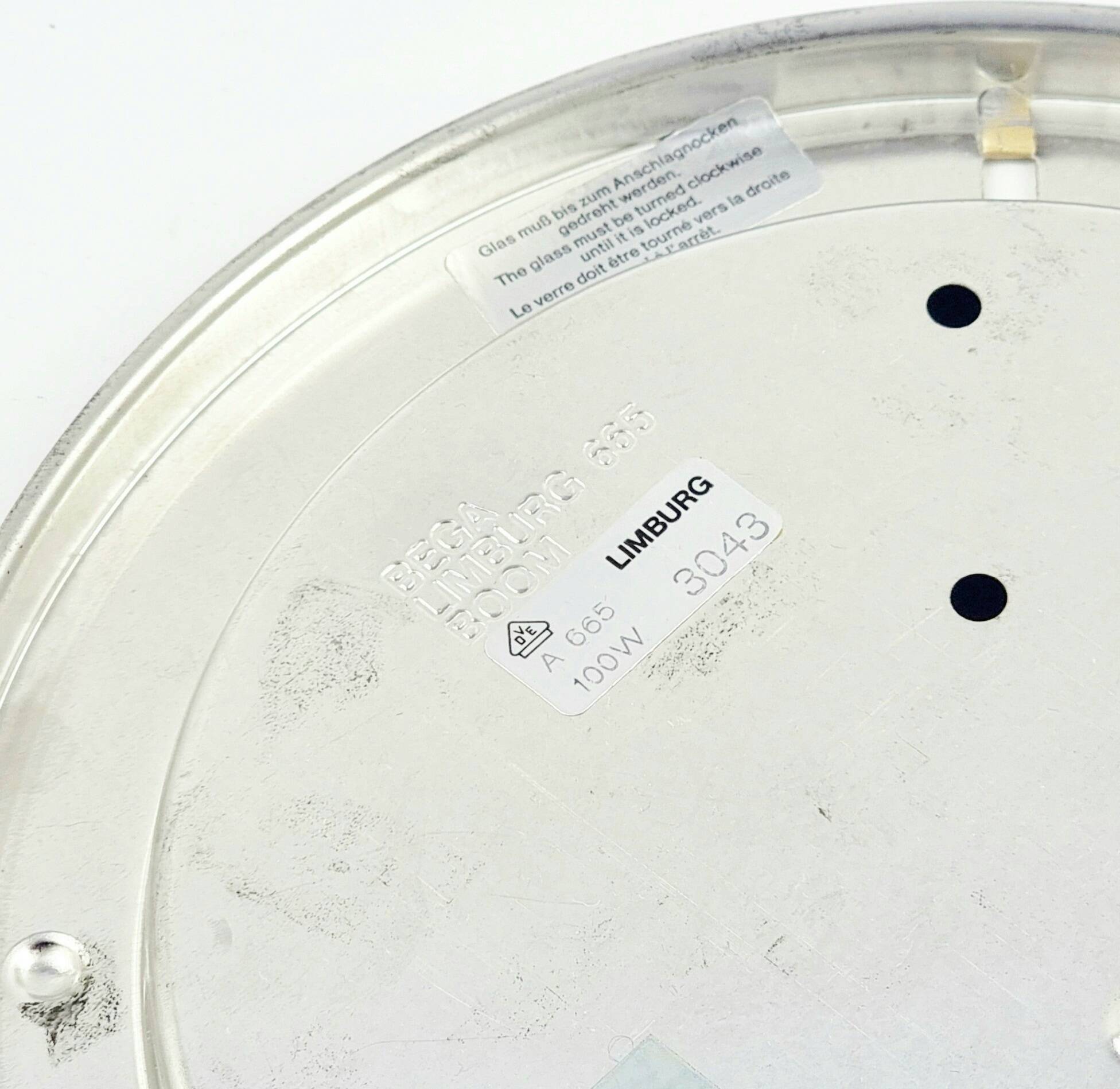 Pair of Mid-Century Bubble Glass Wall Lamps by H.Tynell for Limburg, 1970s