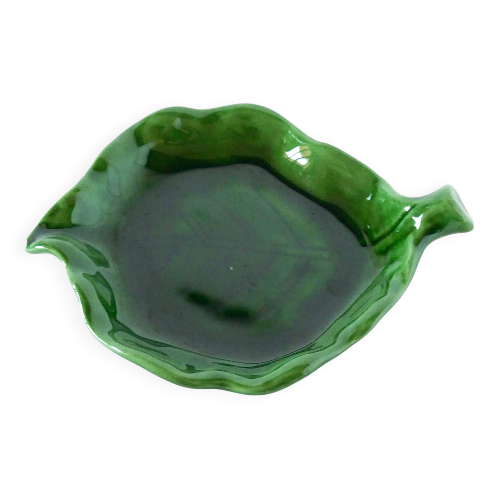 slip leaf emptier, Green, 1970 - 14 X 14 cm