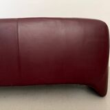 Sculptural 3-seater Leather Sofa by Cinova, Italy 1970s