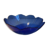Artisanal blue glass bowl