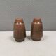 Salt + Pepper shakers made of stoneware From Knabstrup Denmark 1966-72