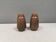Salt + Pepper shakers made of stoneware From Knabstrup Denmark 1966-72