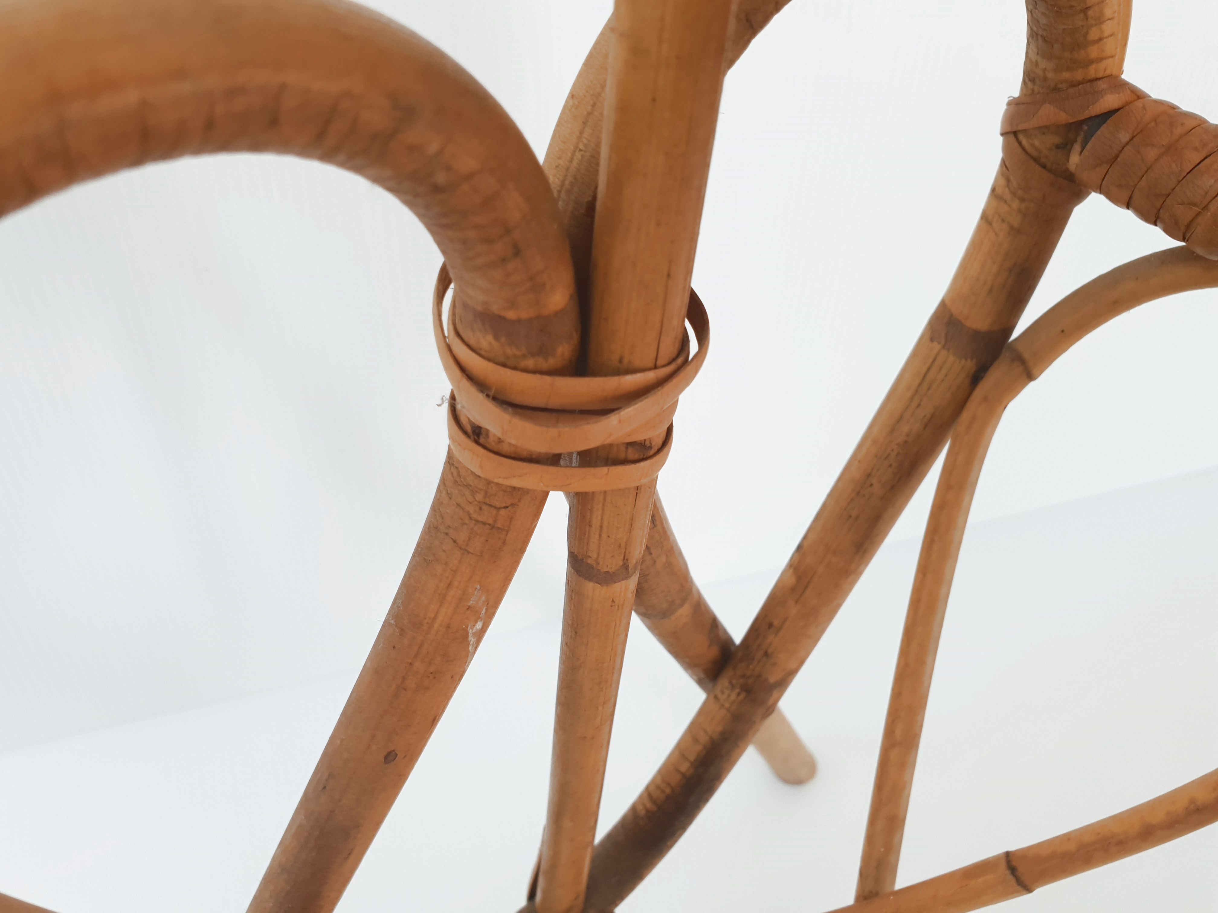 Vintage rattan magazine holders