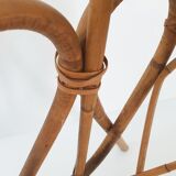Porte-revues en rotin vintage