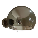 Applique en verre et chrome, 1970