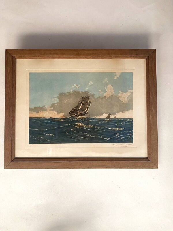 Tableau. marine. de robert dumont duparcq