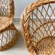 Pair of vintage rattan children's armchairs