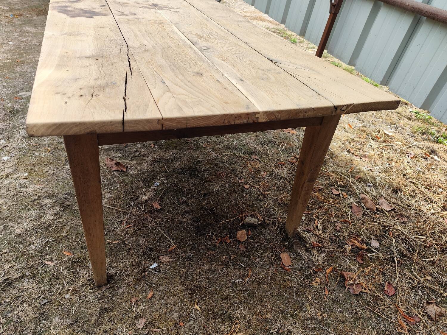 200 cm Solid oak farmhouse table
