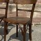 6 chaises bistrot bois courbé vintage