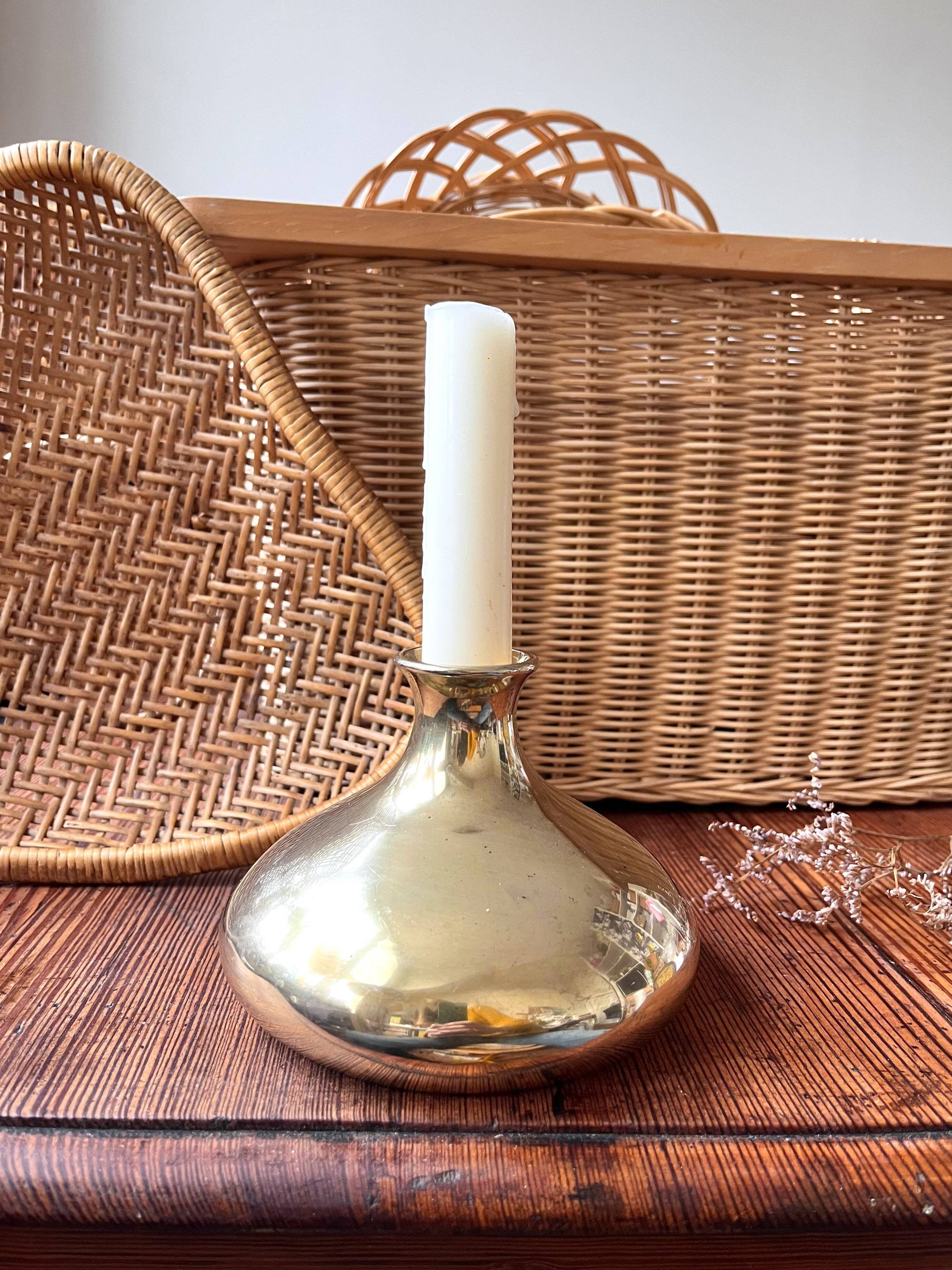 Brass bud vase