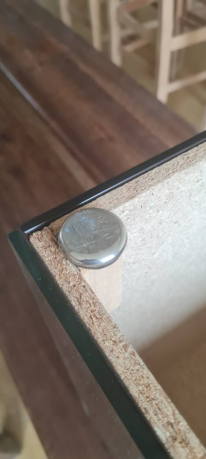 Mirrored cube end table